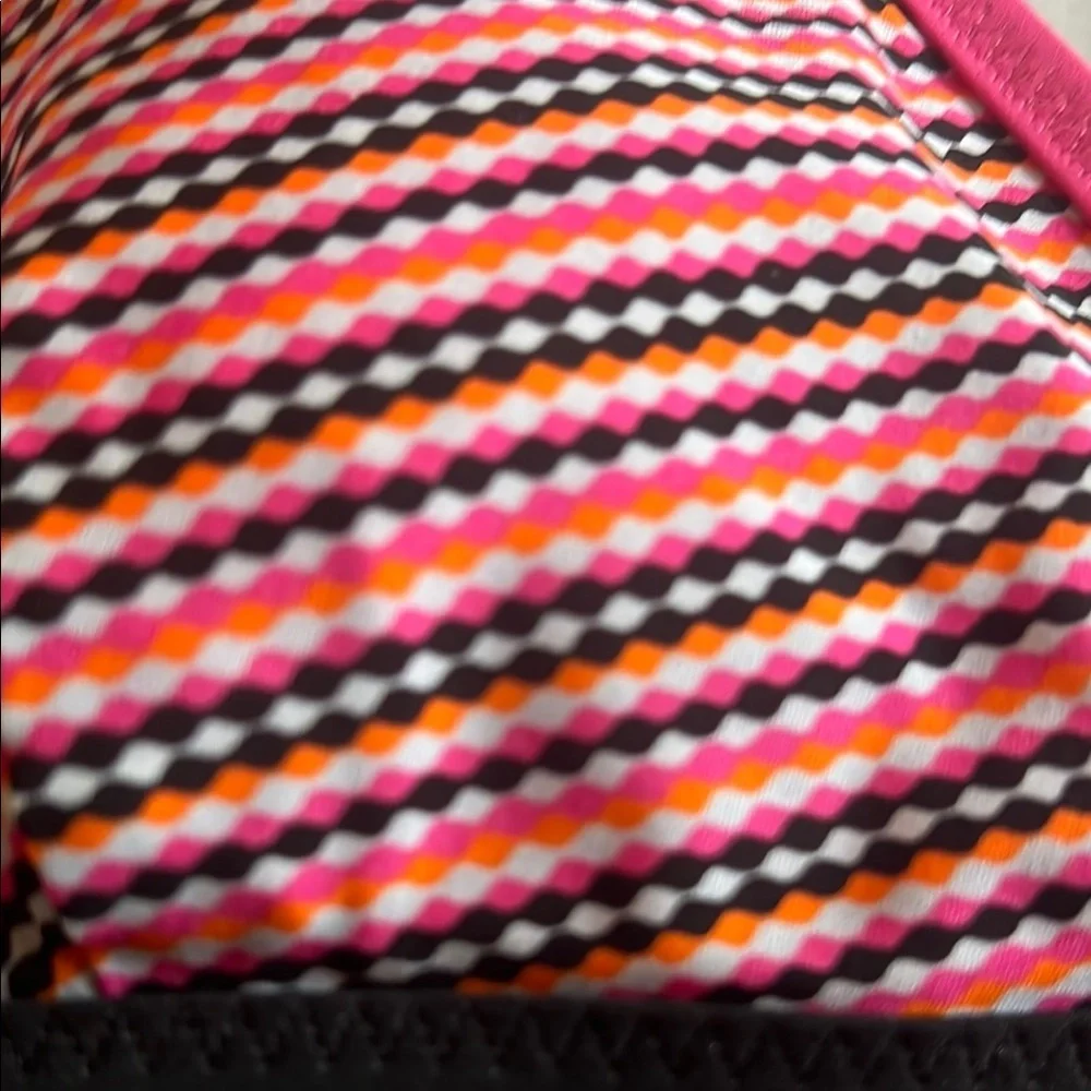 lululemon athletica Pink, Orange and Black Bikini Top